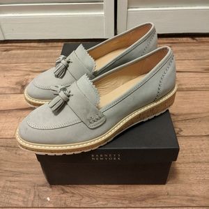 Barneys NY Tassel-Embellished Nubuck Loafers